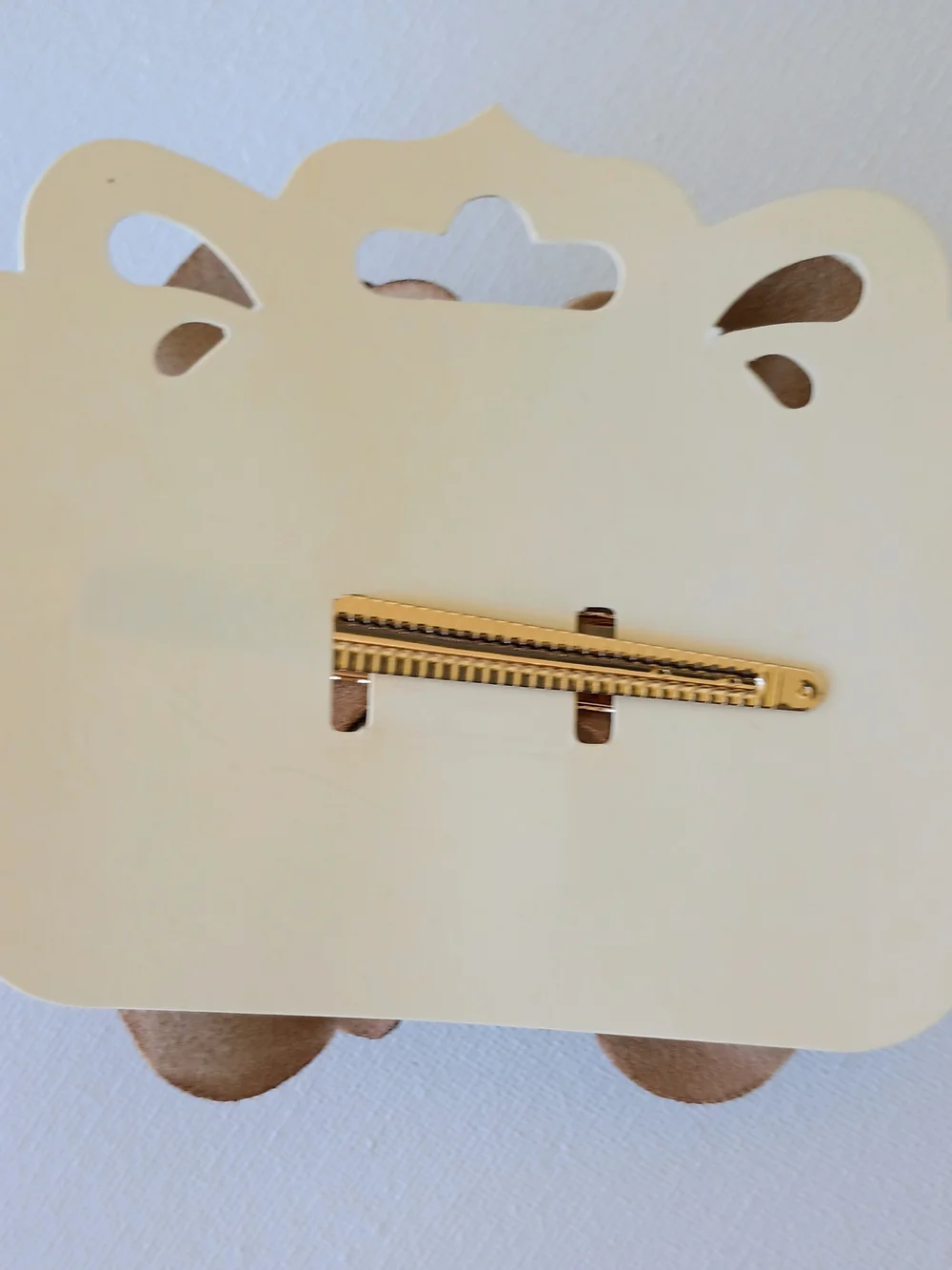 Brown Doll Accent Bow Hair Clip for Kids — Cute Decorative Accessory